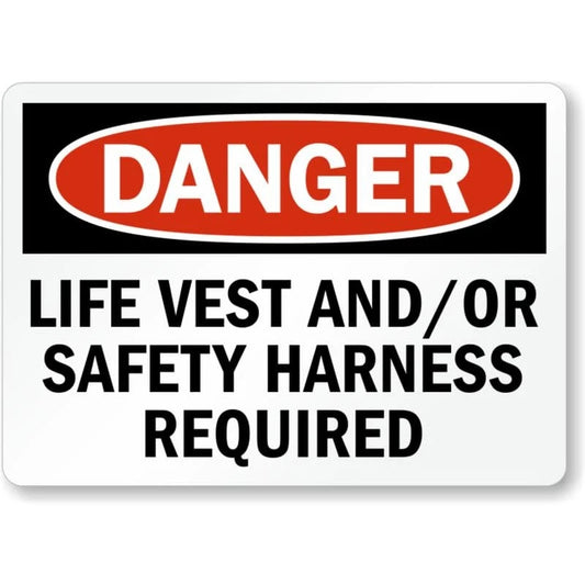 Lifeline Hooked Up Caution Aluminum Sign — product artwork