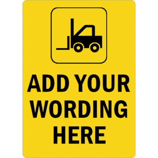 Caution Watch Out Safety Custom Aluminum Sign — product artwork