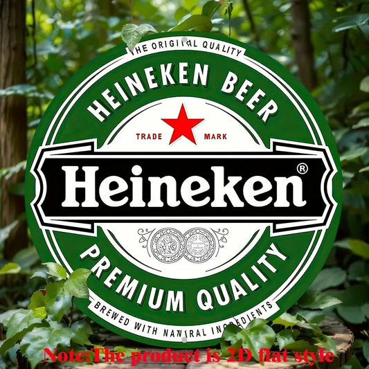 Heineken Premium Quality Ivy Round Aluminum Sign — product artwork