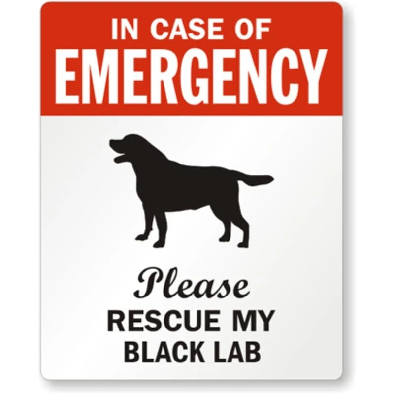Labrador Rescue Aluminum Sign — product artwork