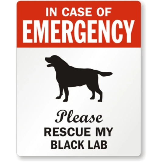 Labrador Rescue Aluminum Sign — product artwork
