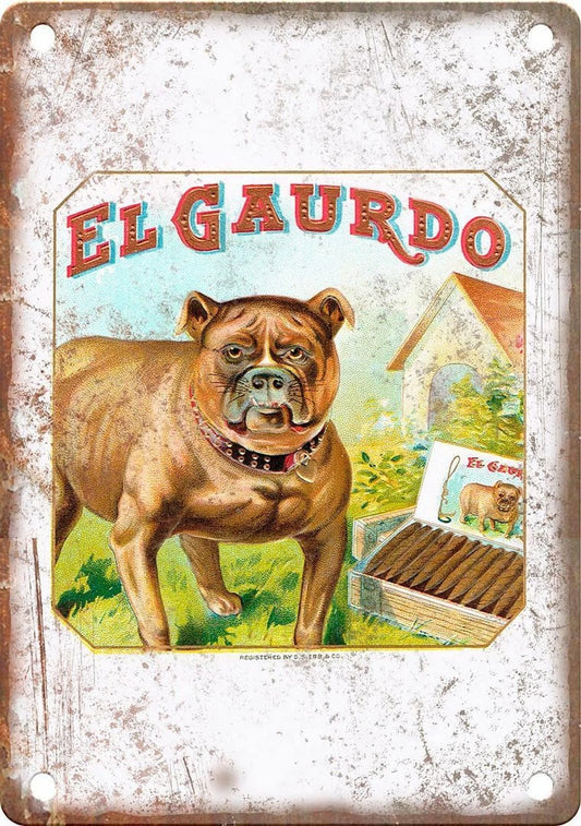 Cigar Box El Gaurdo Reproduction Wall Art Aluminum Sign — product artwork