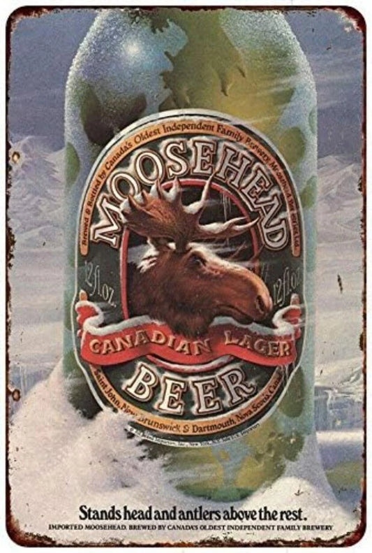 Vintage Retro Moosehea Aluminum Sign — product artwork