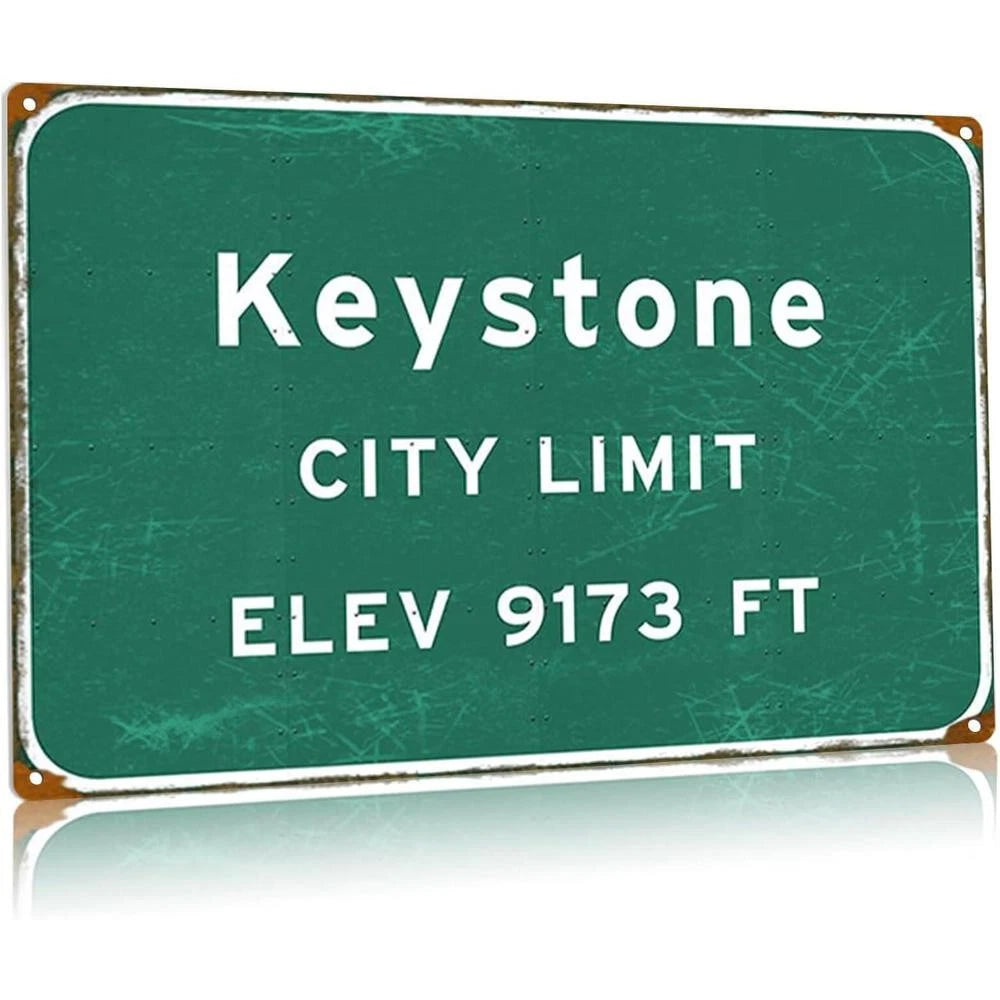Vintage X12 City Limit Funny Aluminum Sign — product artwork