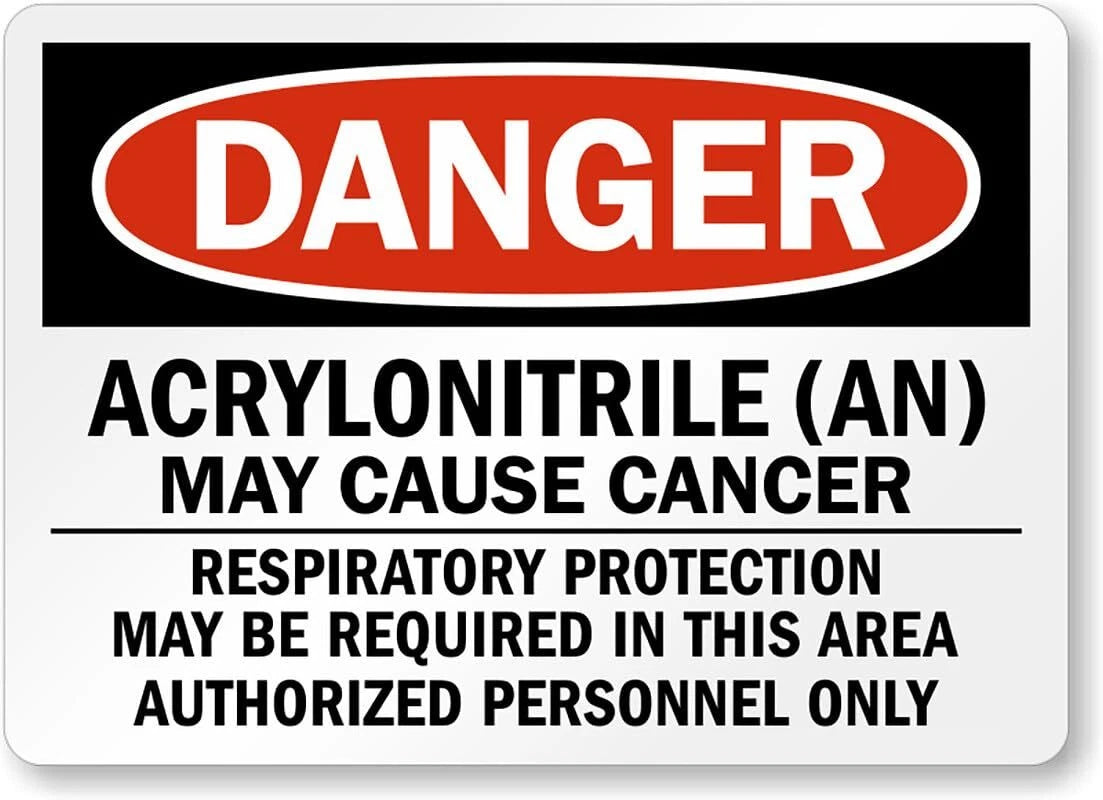 Cancer Warning Aluminum Sign — product artwork