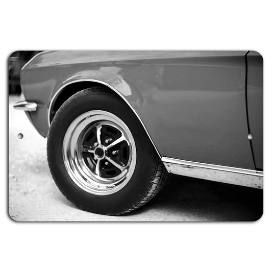 Muscle Car Vintage Industrial Garage Art Aluminum Sign — product artwork