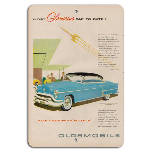 Oldsmobile Rocket 8 Vintage Retro Garage Aluminum Sign — product artwork
