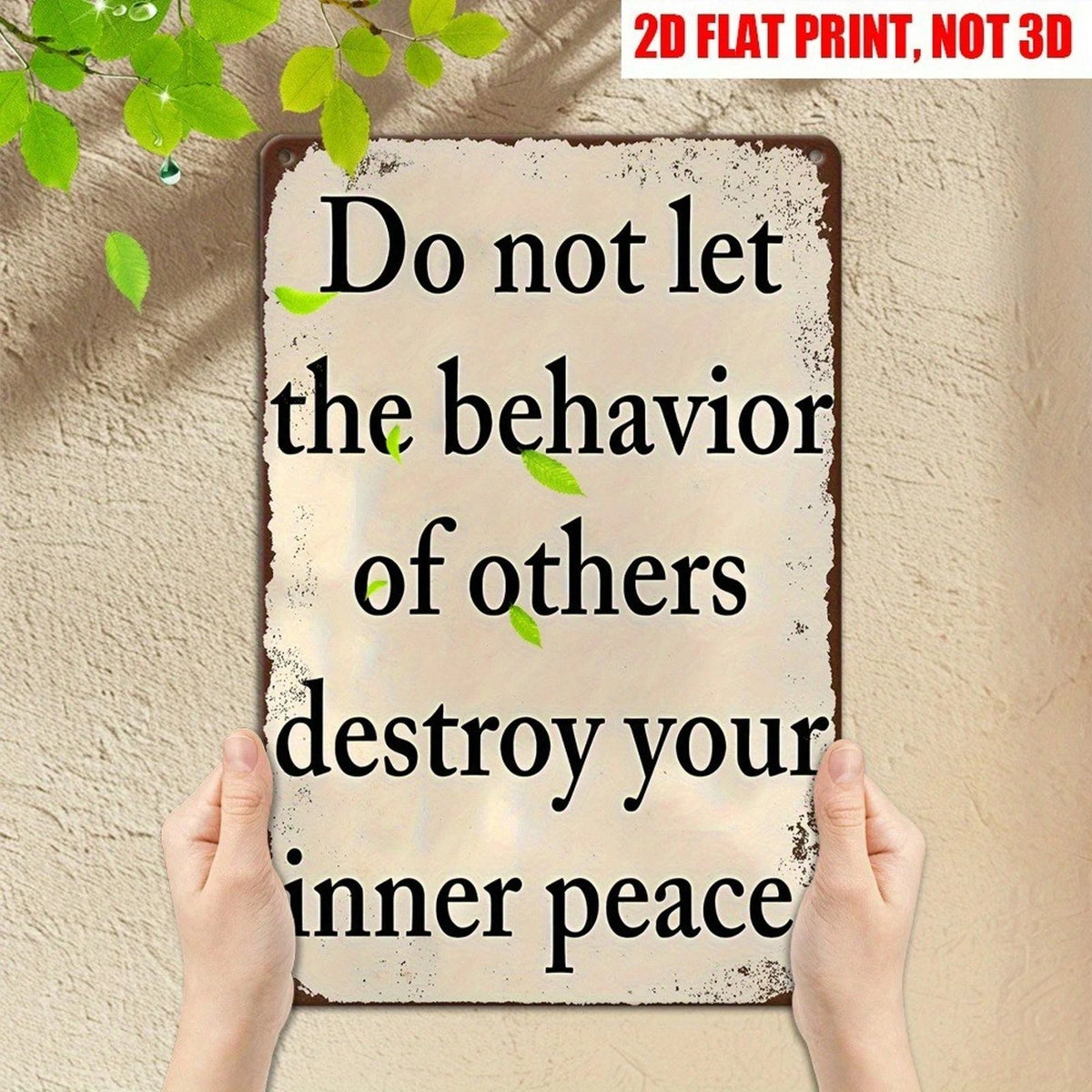 Inspirational Vintage Wall Art Funny Quote Aluminum Sign — product artwork