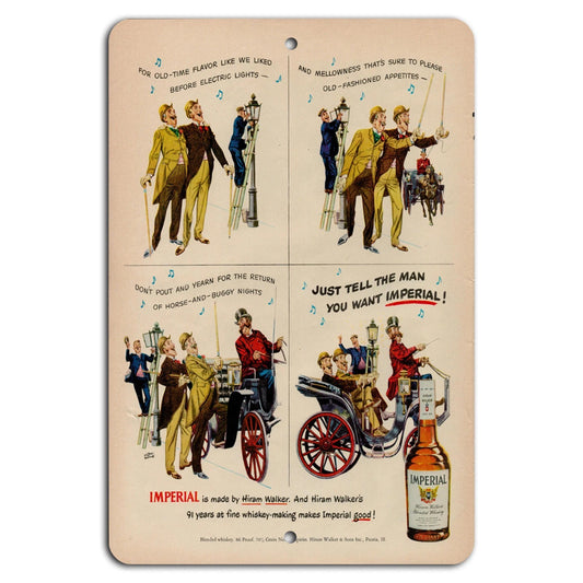 Imperial Whiskey Vintage Retro Aluminum Sign — product artwork