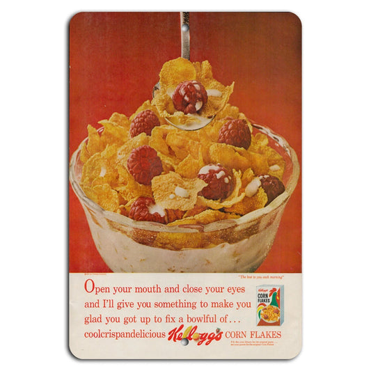 Corn Flakes Vintage Retro Kitchen Aluminum Sign — product artwork