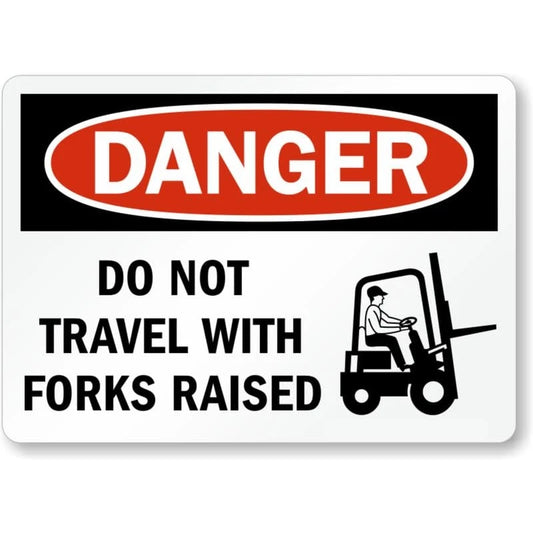 Do Not Travel Danger Aluminum Sign — product artwork