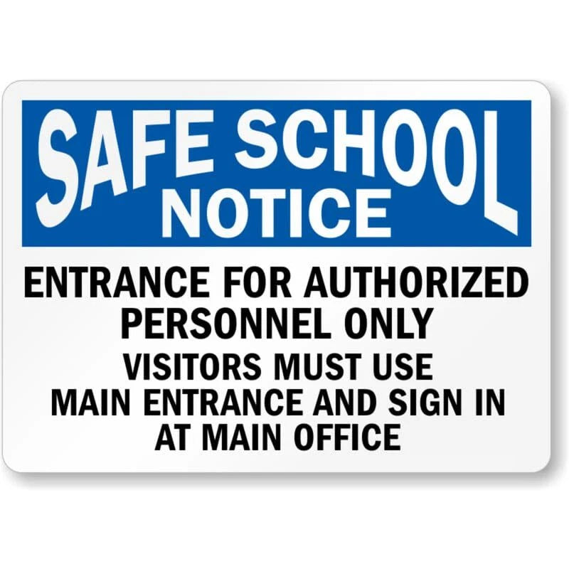 Authorized Personnel Only No Trespassing Surveillance Aluminum Sign — product artwork