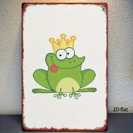 Wall Frog King Funny Iron Aluminum Sign — product artwork