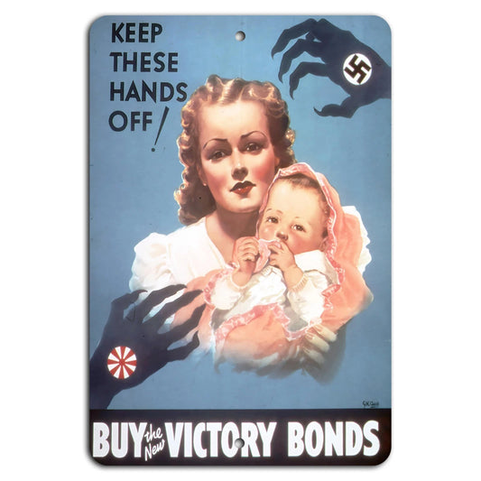 Victory Bonds Retro Decorative Aluminum Sign — product artwork