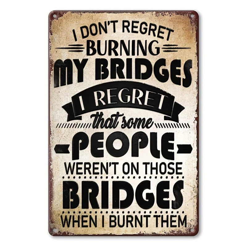 Signs Humorous Satirical Retro Plaques Funny Aluminum Sign — product artwork