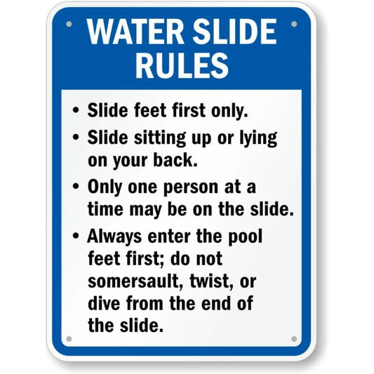 New Mexico Slide Rules Aluminum Sign — product artwork