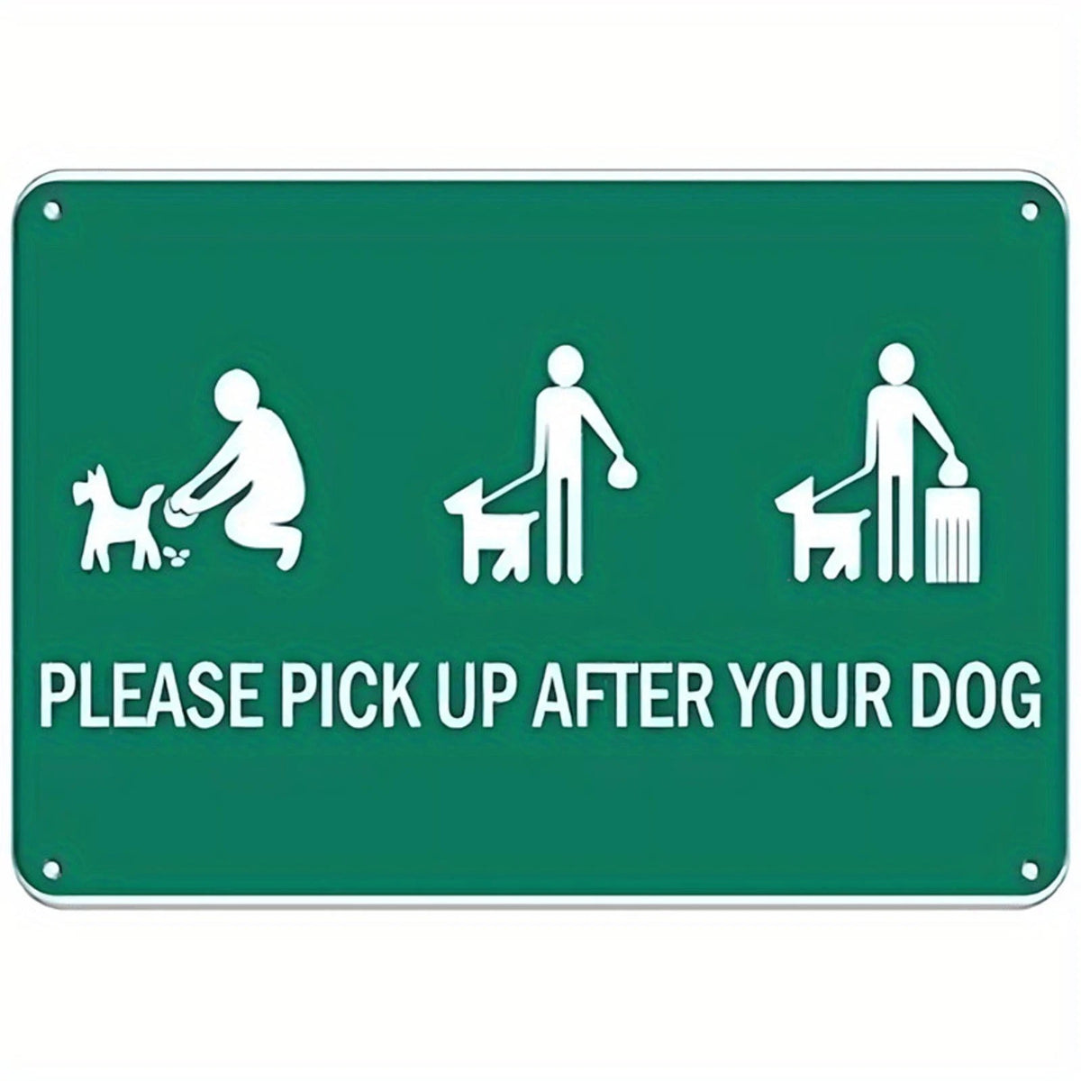 Pet Waste Please Pick Up After Your Dog Funny Aluminum Sign — product artwork