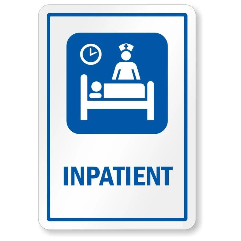 Inspection Person Notice Aluminum Sign — product artwork