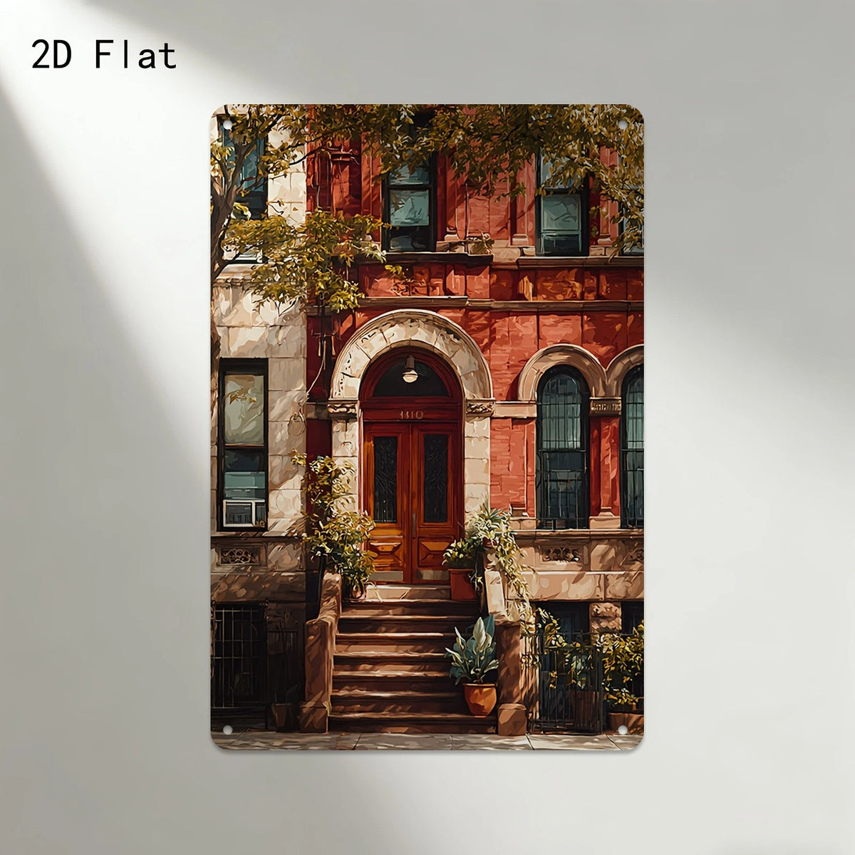 Brooklyn Brownstone Funny NYC Aluminum Sign — product artwork