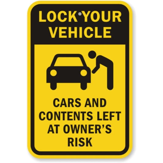 Lockout Caution Aluminum Sign — product artwork