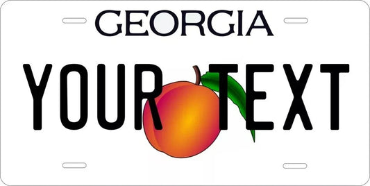 Georgia 2012 Personalized Replica License Plate — product artwork