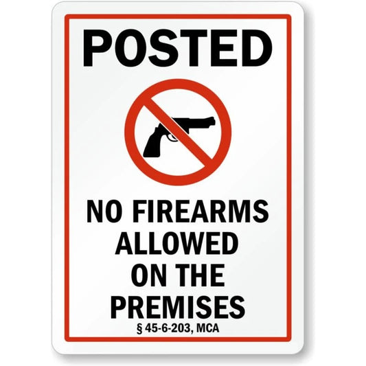 Montana Gun Control 0646 Mt Aluminum Sign — product artwork