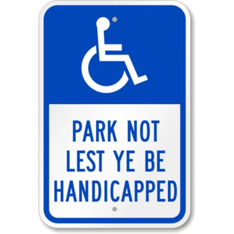 Bilingual Hands Away Warning Aluminum Sign — product artwork