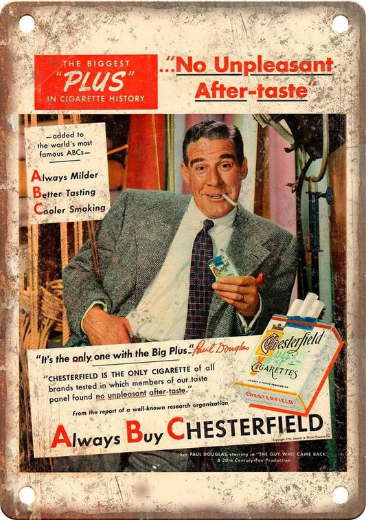 Chesterfield Reproduction Aluminum Sign — product artwork