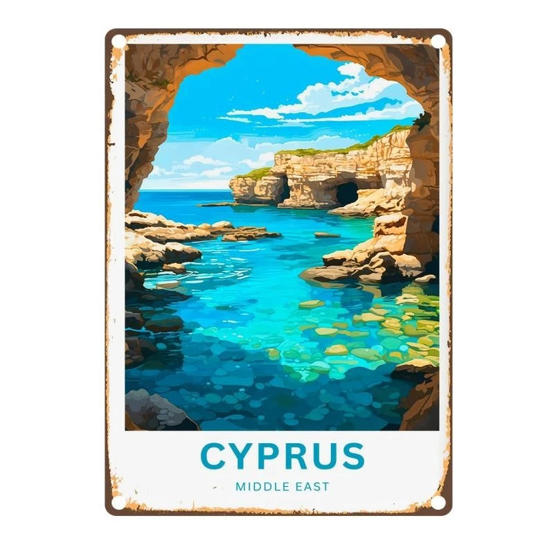 Decorative Cave Entrance Classic Funny Aluminum Sign — product artwork