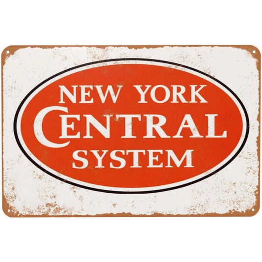 NYC Railroad Vintage New York Central Funny Aluminum Sign — product artwork