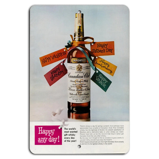 Canadian Club Handmade Decorative Aluminum Sign — product artwork