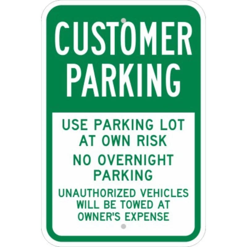 Lidl Customer Parking K Lidl1 Aluminum Sign — product artwork
