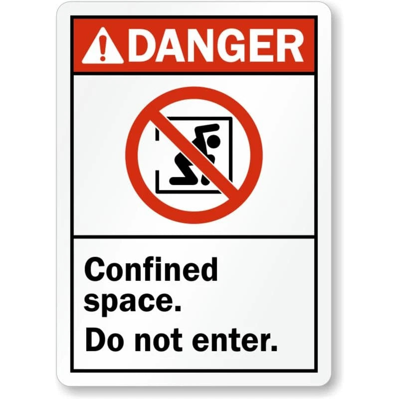 Do Not Enter Danger Ansi Aluminum Sign — product artwork