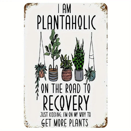 Plant Lover Rustic Farmhouse Aluminum Sign — product artwork