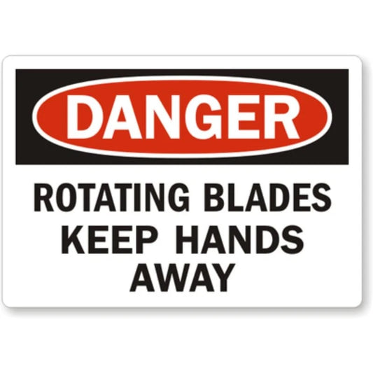 Hands Away Aluminum Sign — product artwork