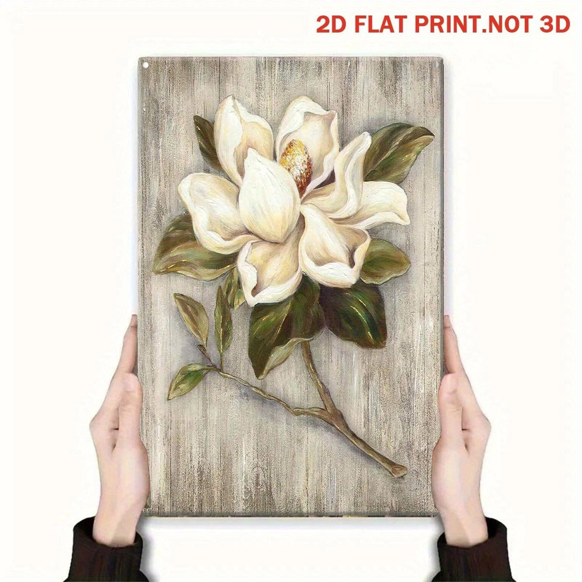 Magnolia Vintage Wood Farmhouse Funny Aluminum Sign — product artwork